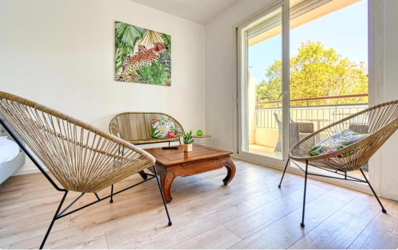 Superbe Studio Lumineux Sur Cannes Avec Terrasse ! A Quelques Minutes De La Celebre Rue D'Antibes ! Bagian luar foto